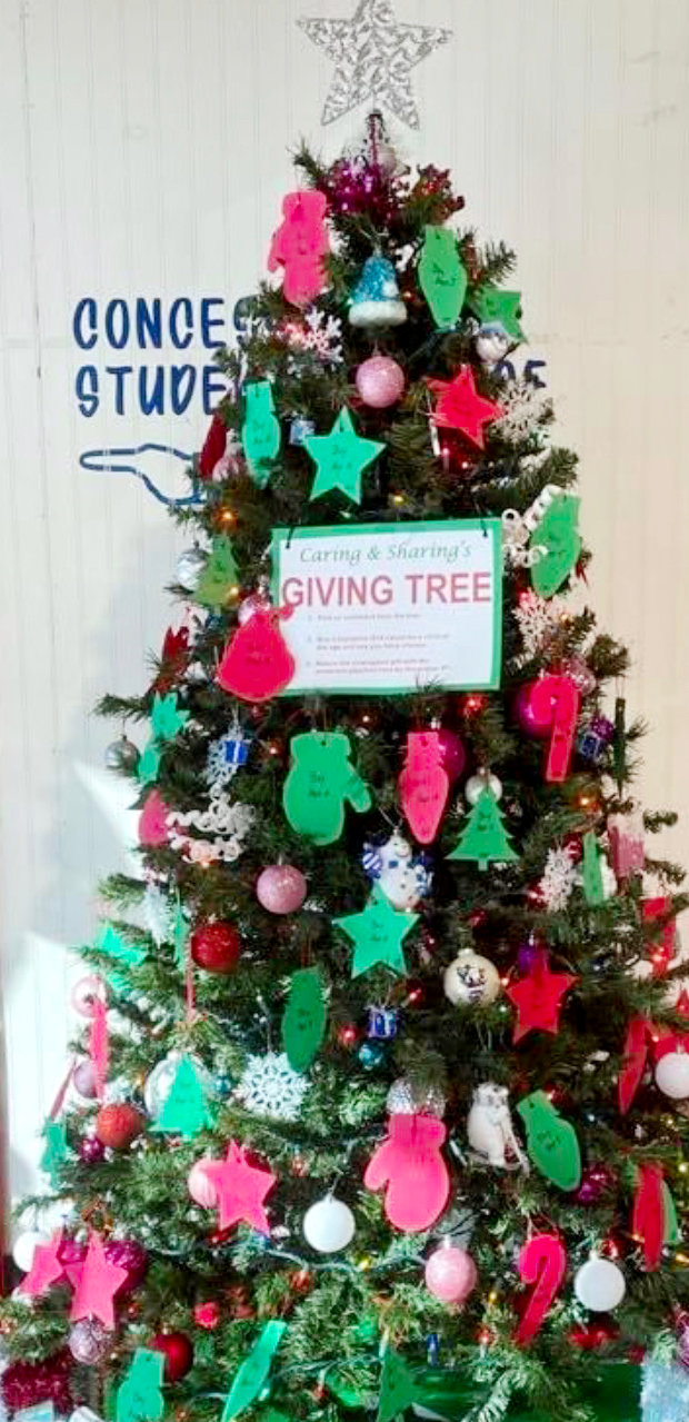 Giving trees are located around Mineola to assist with toys for less-fortunate children.
